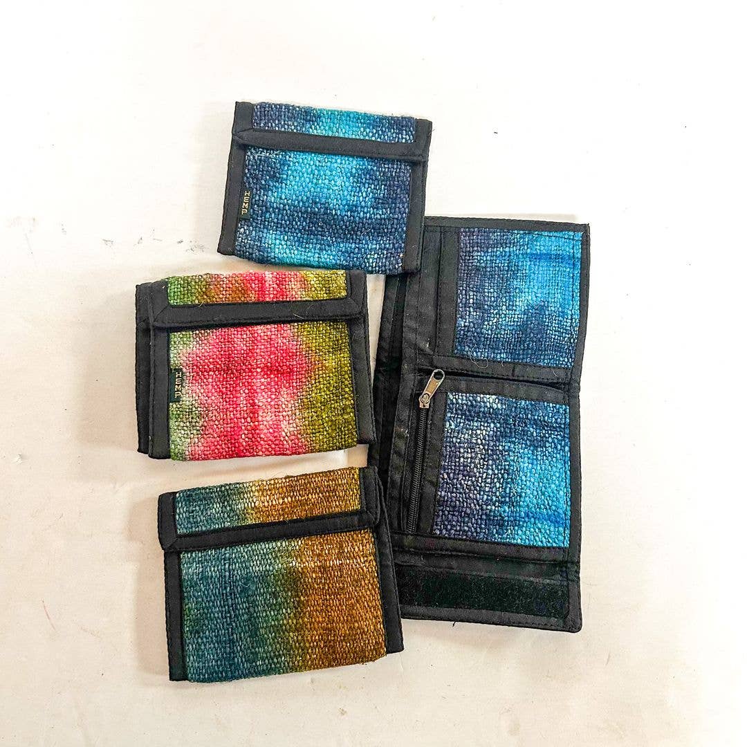 Tie Dye Hemp Wallet, ST-CP-NZ-201
