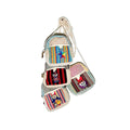 Cotton Woven Trim Patch Designs Mini Shoulder Bag