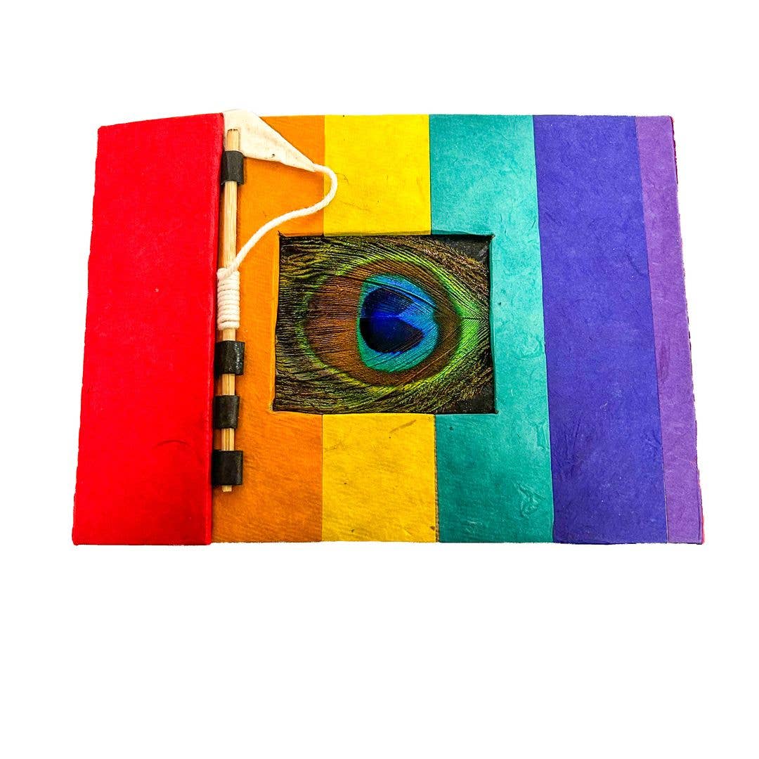 Rainbow Small Journal w/ Feather (ST-JB-RB-2)