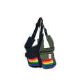 Cotton Solid Color Rainbow Design Fanny Pack