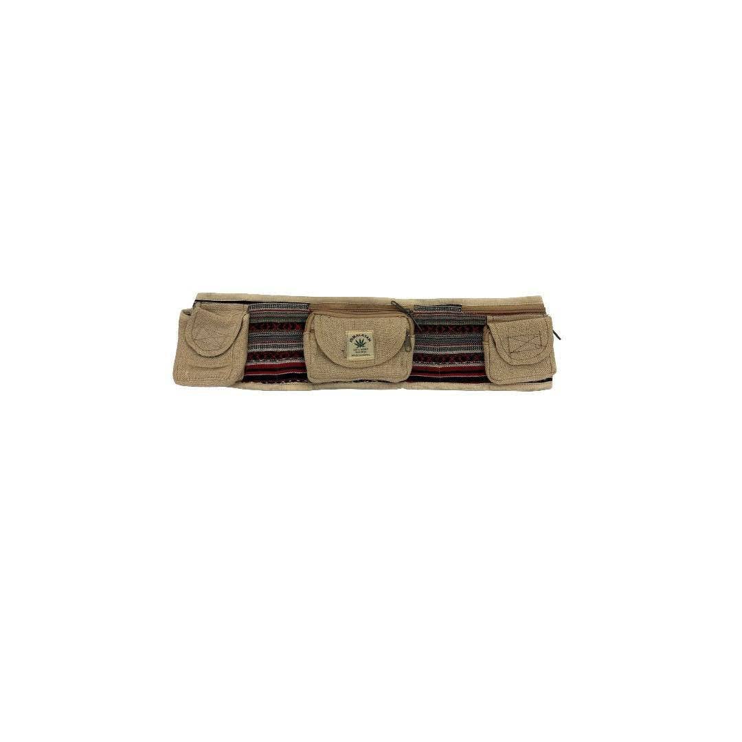 Himalayan Hemp 3 Pocket Belt Bag
