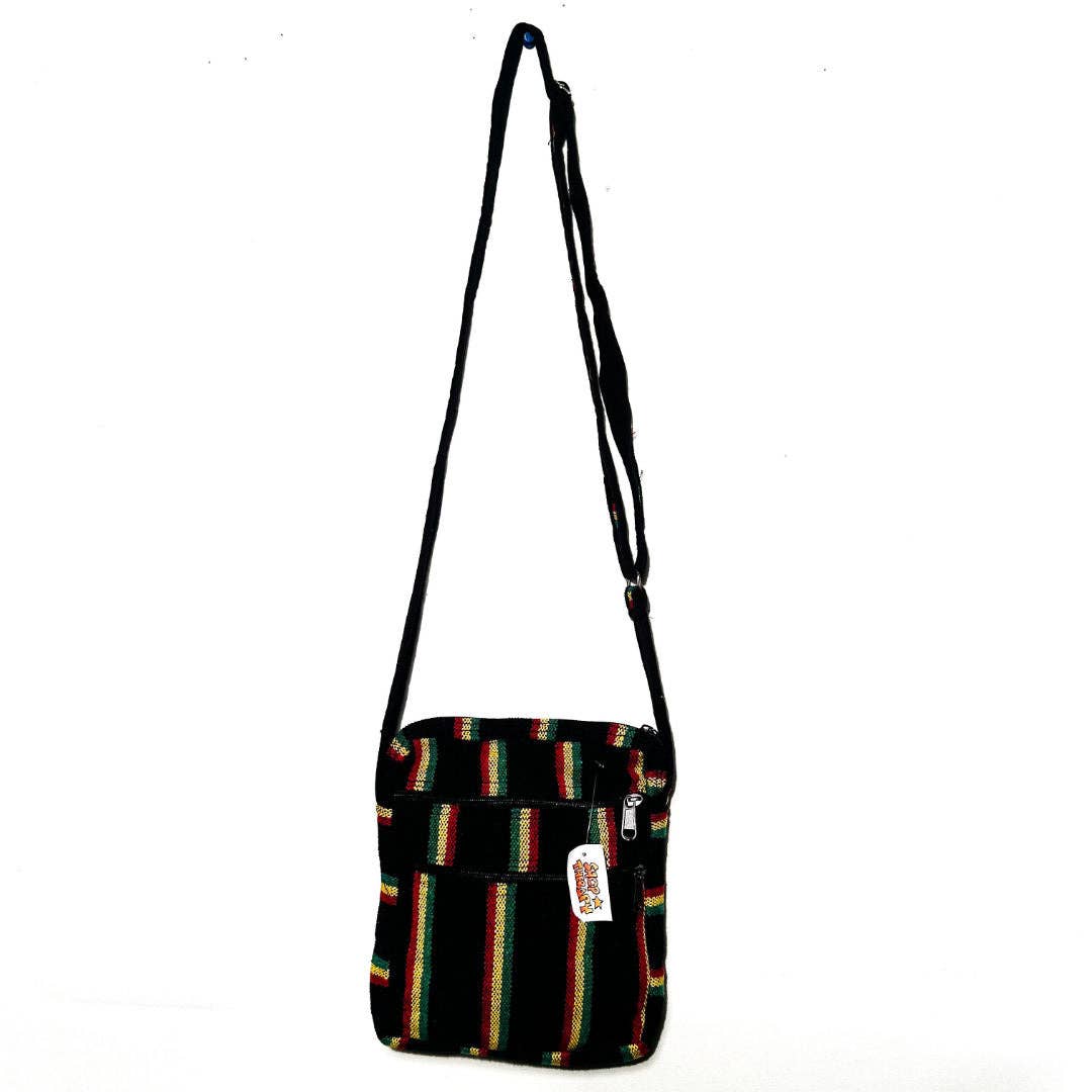 Cotton Rasta Stripes Adjustable Shoulder Bag
