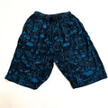 Cotton Stonewash Mushroom Print Shorts (Various Colors)