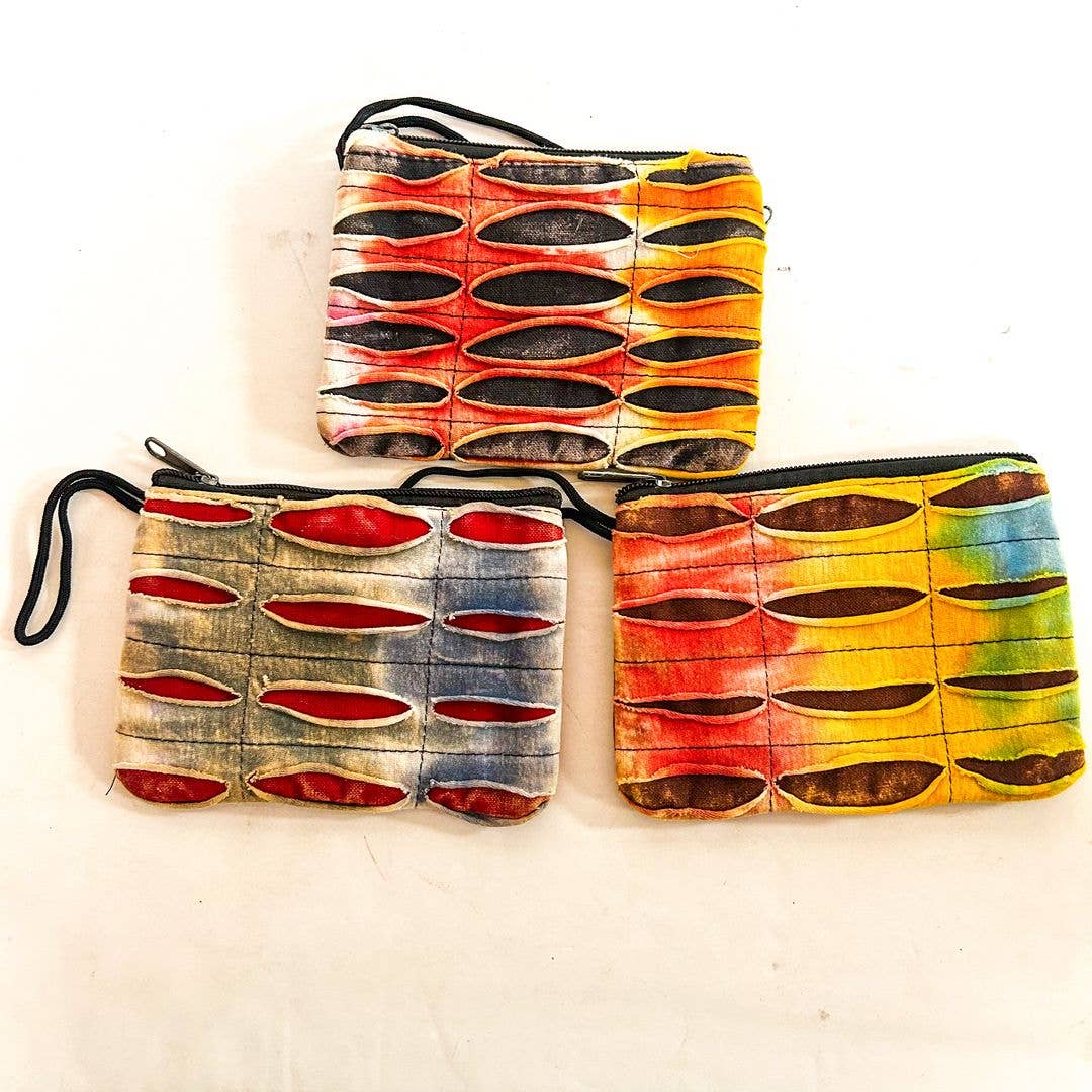 Tie Dye Razor Cut Coin Purse, ST-CP-GEN-158