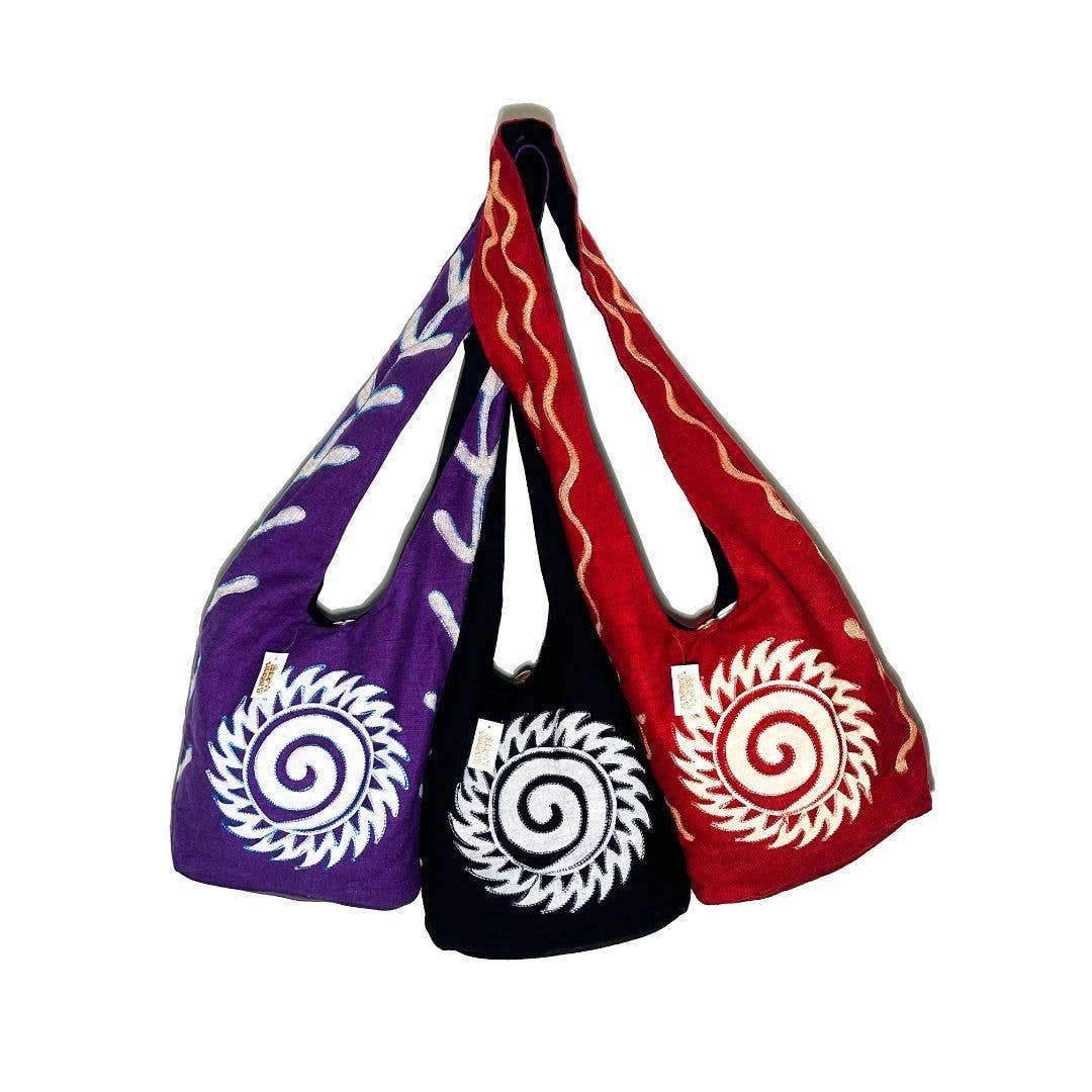 Cotton Sun Stich Monk Style Shoulder Bag