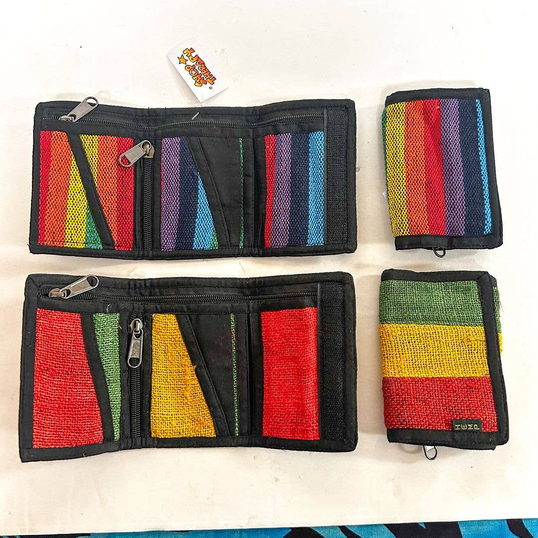 Rainbow Hemp Wallet, ST-CP-RR-22
